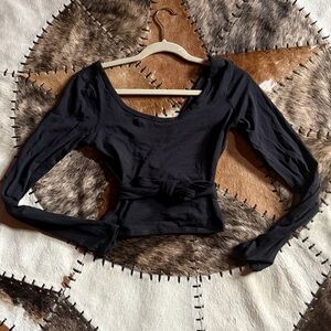 lululemon athletica Charcoal Long Sleeve Blouse